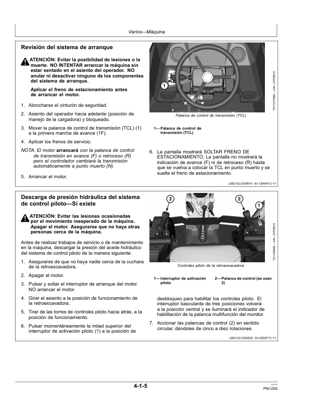 John Deere 310SK Backhoe Loader Operators Manual OMT305723-K3 ES - Image 8