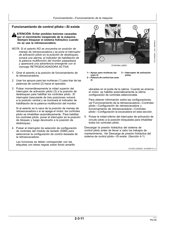 John Deere 310SK Backhoe Loader Operators Manual OMT305723-K3 ES - Image 11