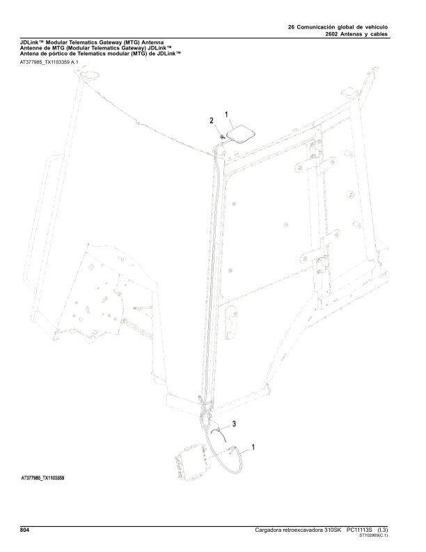 John Deere 310SK Backhoe Loader Parts Catalog PC11113S ES - Image 13