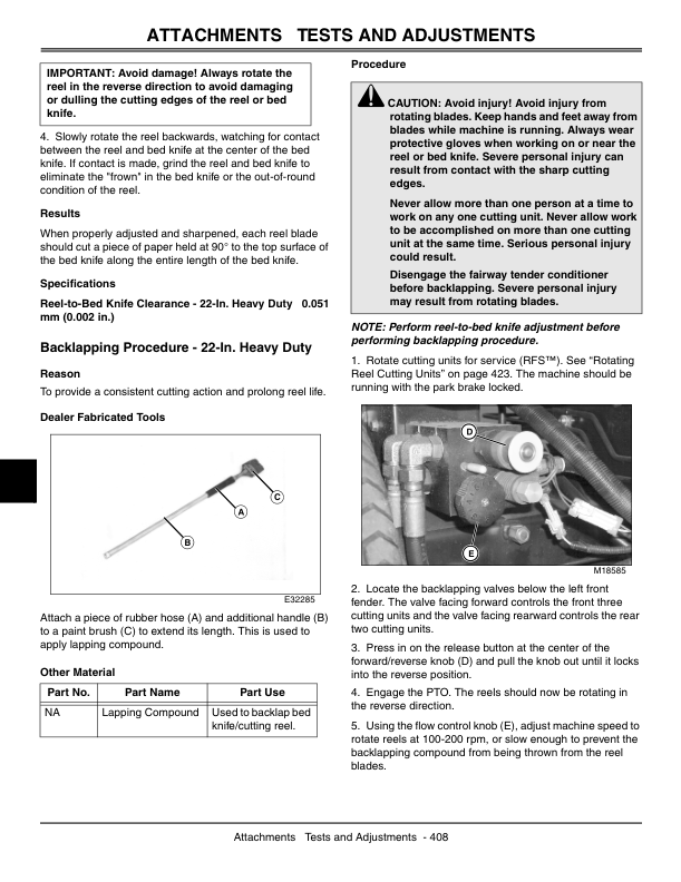 John Deere 3225C 3235C 3245C Mower Technical Service Manual TM2105 - Image 8