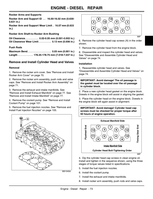 John Deere 3225C 3235C 3245C Mower Technical Service Manual TM2105 - Image 12
