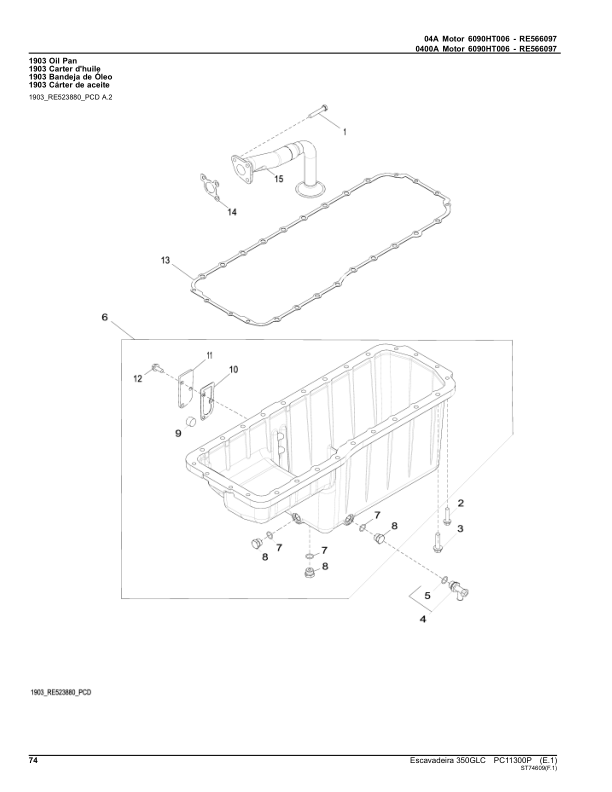 John Deere 350GLC Excavator Parts Catalog PC11300P-16 PT - Image 10