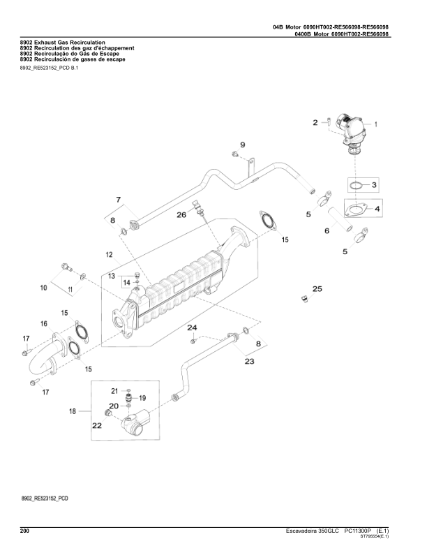 John Deere 350GLC Excavator Parts Catalog PC11300P-16 PT - Image 7