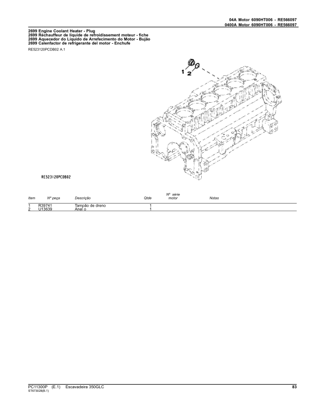 John Deere 350GLC Excavator Parts Catalog PC11300P-16 PT - Image 11