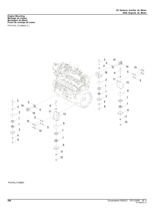 John Deere 350GLC Excavator Parts Catalog PC11300P-16 PT - Image 8