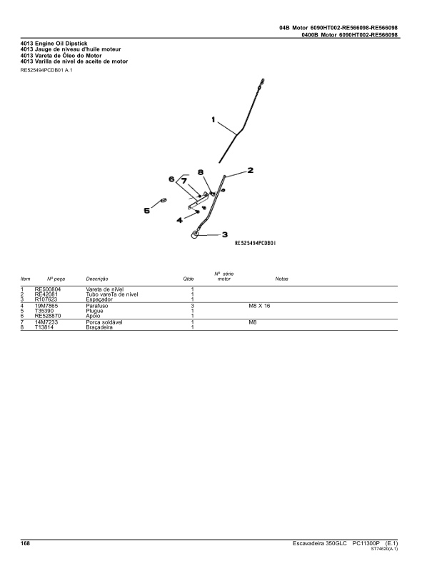 John Deere 350GLC Excavator Parts Catalog PC11300P-16 PT - Image 6