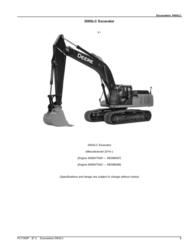 John Deere 350GLC Excavator Parts Catalog PC11300P-16 PT - Image 4
