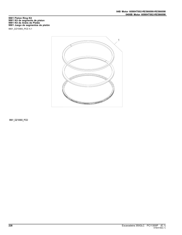 John Deere 350GLC Excavator Parts Catalog PC11300P-17 PT - Image 5