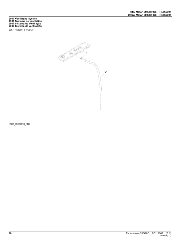 John Deere 350GLC Excavator Parts Catalog PC11300P-17 PT - Image 11