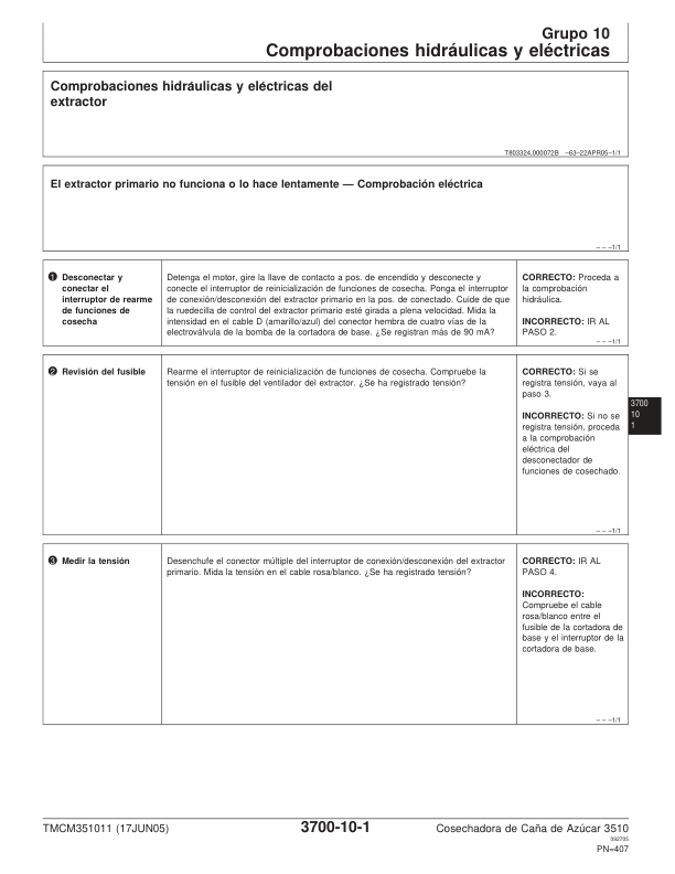 John Deere 3510 Sugarcane Harvester Service Manual TMCM351011 ES - Image 13