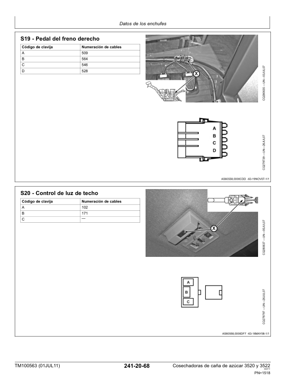 John Deere 3520 3522 Sugarcane Harvester Service Manual TM100563-11 ES - Image 9