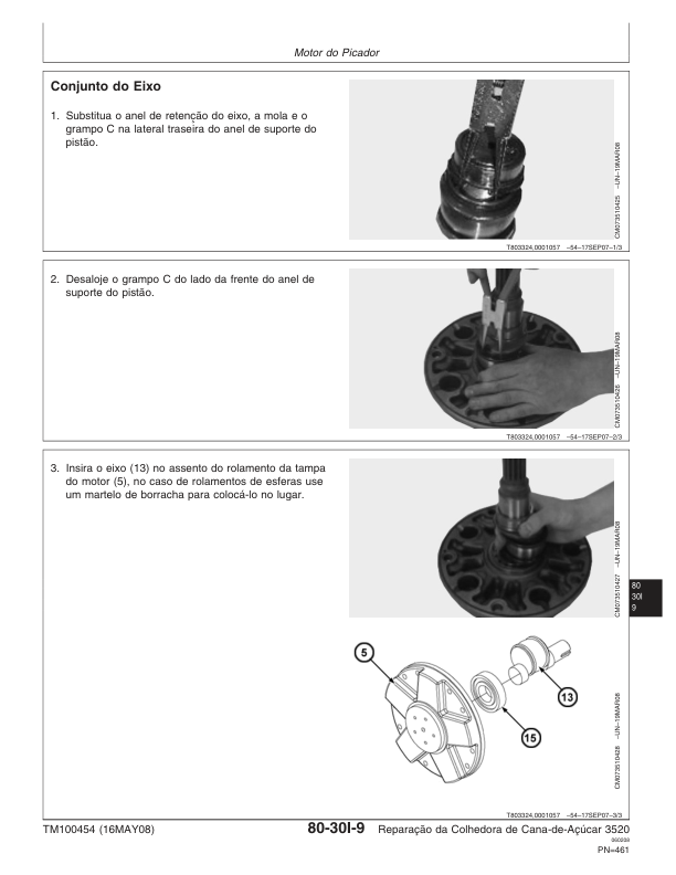 John Deere 3520 Sugarcane Harvester Repair Manual TM100454 PT - Image 16