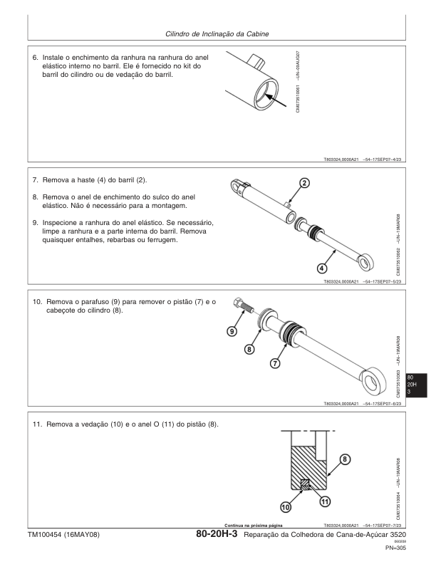 John Deere 3520 Sugarcane Harvester Repair Manual TM100454 PT - Image 14