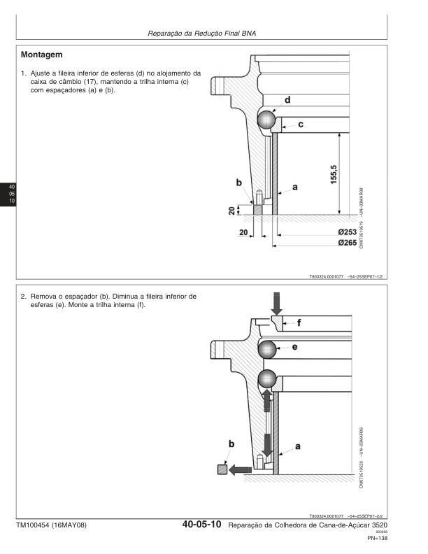 John Deere 3520 Sugarcane Harvester Repair Manual TM100454 PT - Image 9