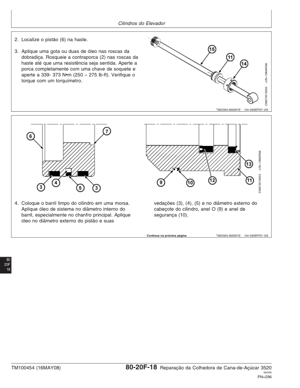 John Deere 3520 Sugarcane Harvester Repair Manual TM100454 PT - Image 13