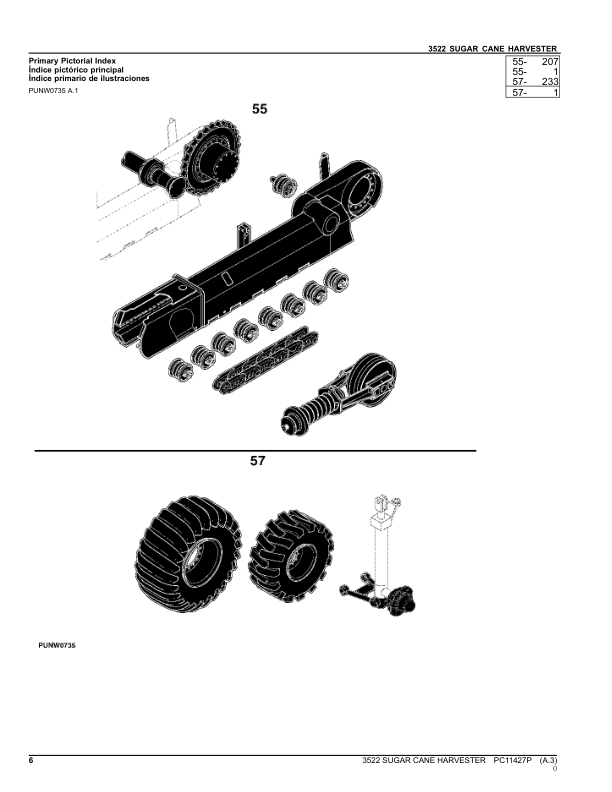 John Deere 3522 Sugarcane Harvester Parts Catalog PC11427P PT - Image 16