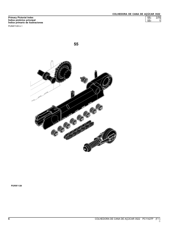 John Deere 3522 Sugarcane Harvester Parts Catalog PC11427P PT - Image 16