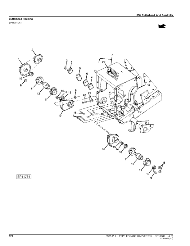 John Deere 3975 Pull Type Forage Harvester Parts Catalog PC10889 - Image 10