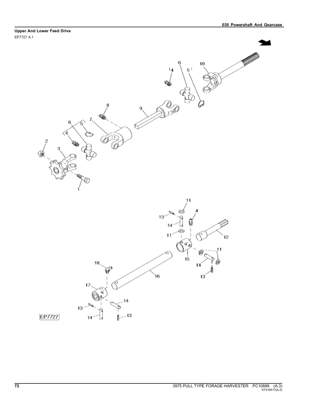John Deere 3975 Pull Type Forage Harvester Parts Catalog PC10889 - Image 15