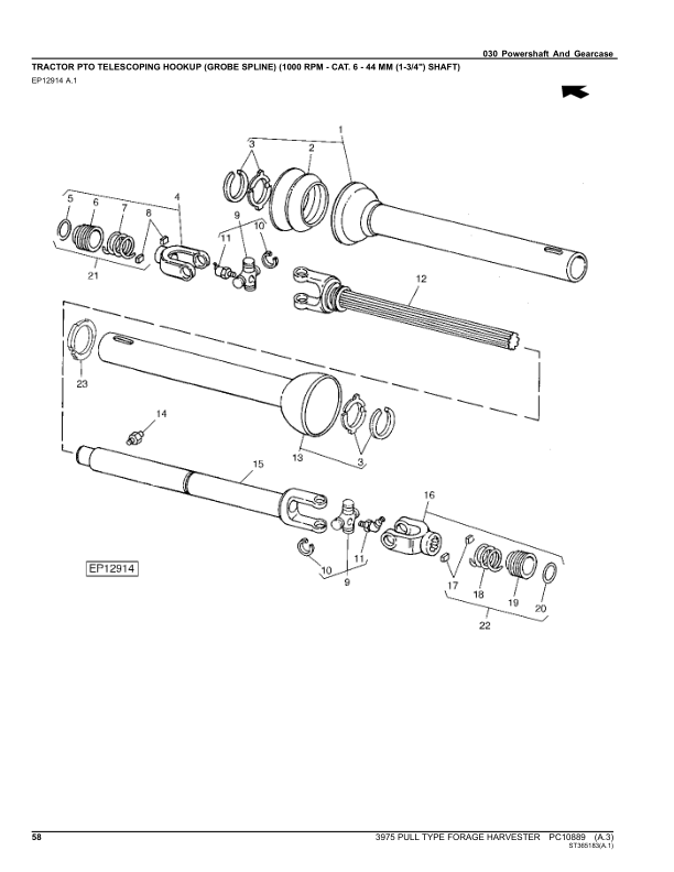 John Deere 3975 Pull Type Forage Harvester Parts Catalog PC10889 - Image 14