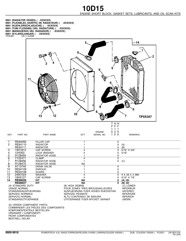John Deere 4.5 L 4045 Engine Parts Catalog PC2521 - Image 15
