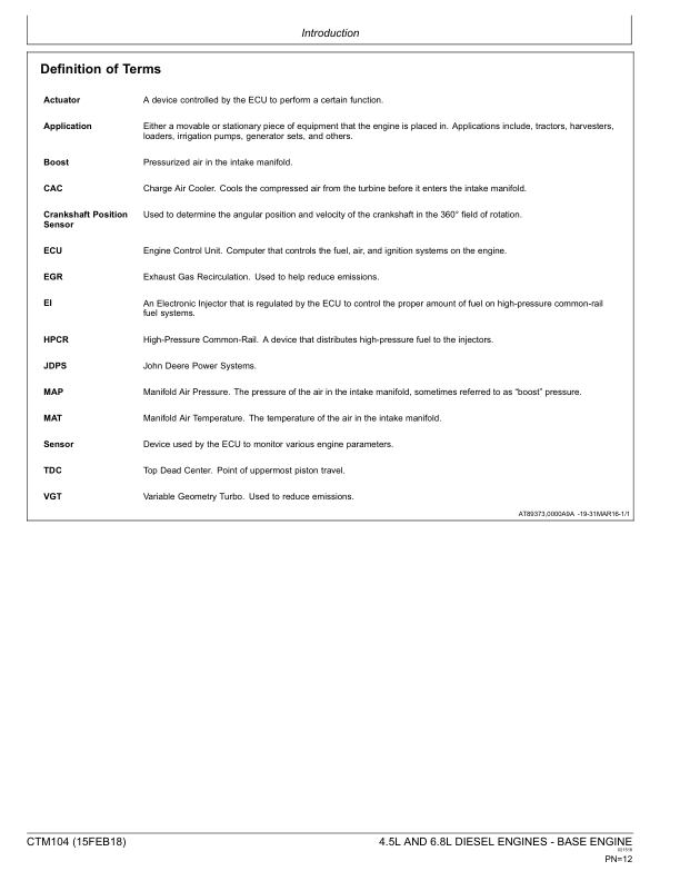 John Deere 4.5 L 6.8 L Base Engine Service Manual CTM104 - Image 5