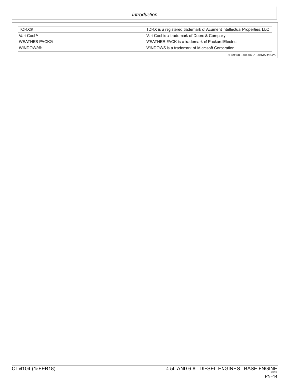 John Deere 4.5 L 6.8 L Base Engine Service Manual CTM104 - Image 7