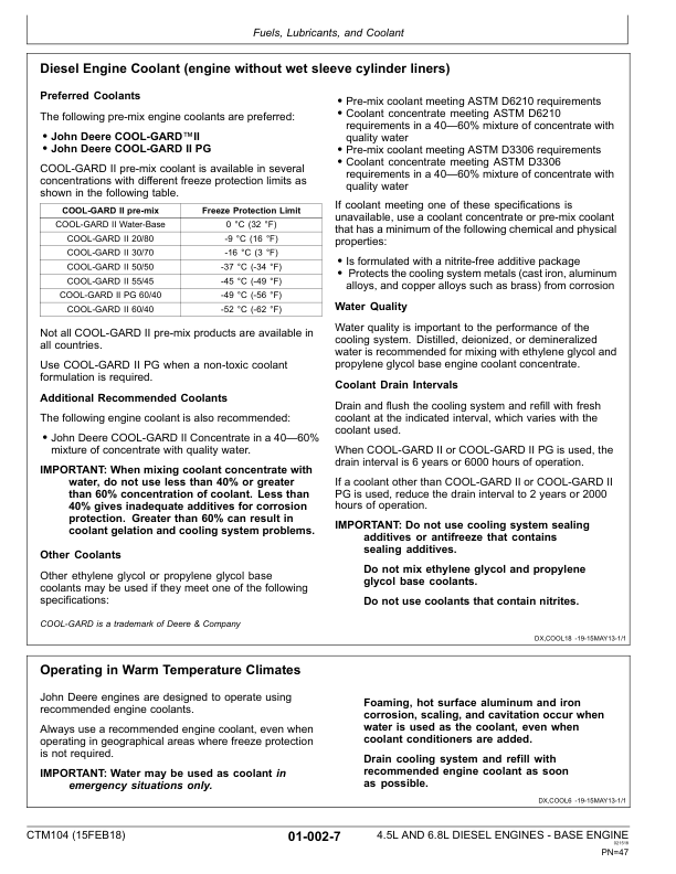 John Deere 4.5 L 6.8 L Base Engine Service Manual CTM104 - Image 18