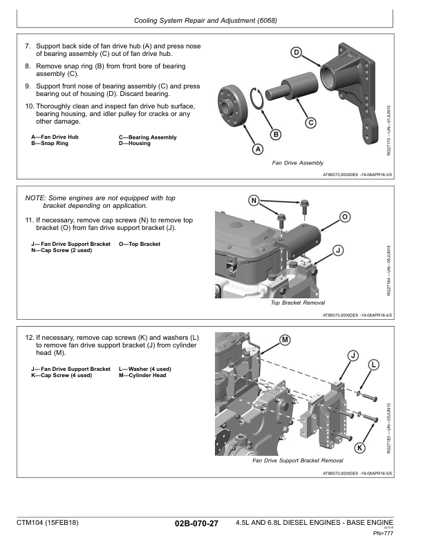 John Deere 4.5 L 6.8 L Base Engine Service Manual CTM104 - Image 22