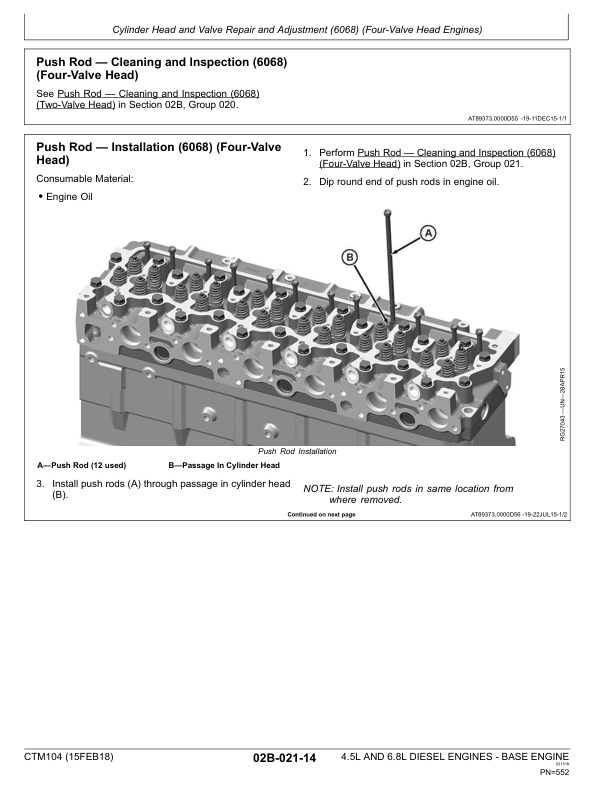 John Deere 4.5 L 6.8 L Base Engine Service Manual CTM104 - Image 19
