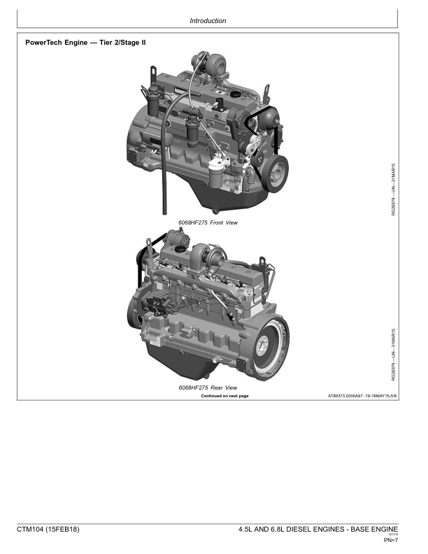 John Deere 4.5 L 6.8 L Base Engine Service Manual CTM104 - Image 14