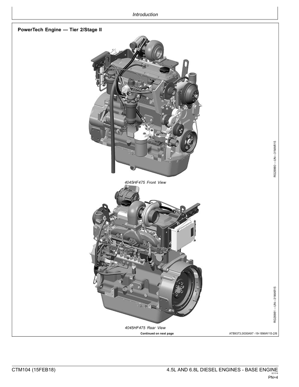 John Deere 4.5 L 6.8 L Base Engine Service Manual CTM104 - Image 11