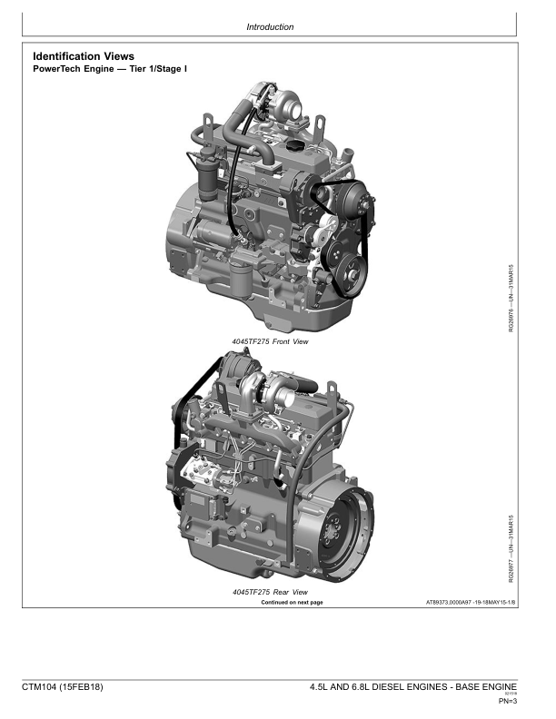 John Deere 4.5 L 6.8 L Base Engine Service Manual CTM104 - Image 10