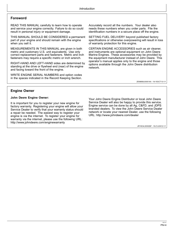 John Deere 4.5 L 6.8 L Tier 3 Stage III A Platform Engine Operators Manual OMRG39400 - Image 10
