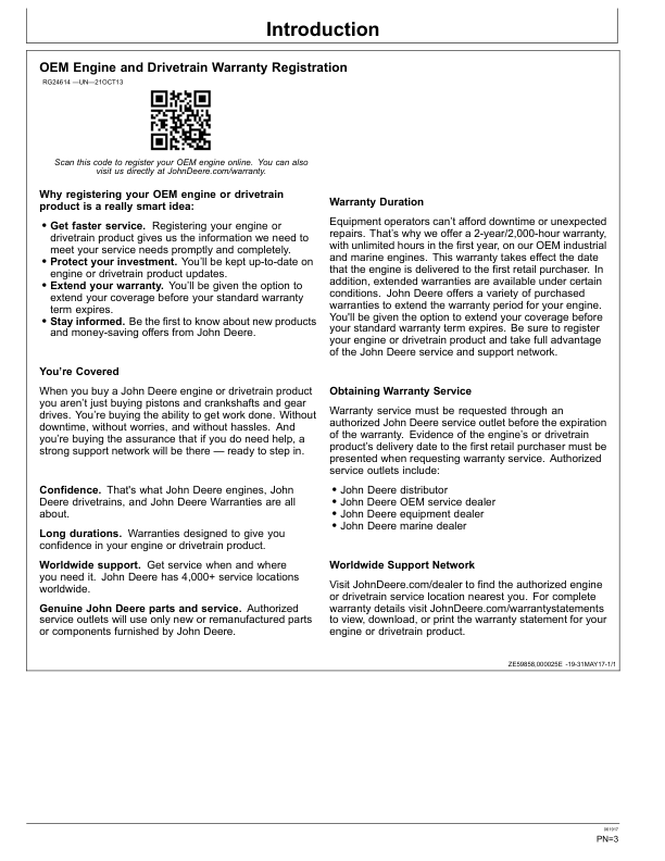 John Deere 4.5 L 6.8 L Tier 3 Stage III A Platform Engine Operators Manual OMRG39400 - Image 9