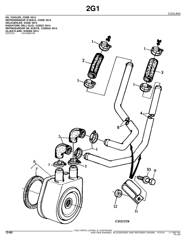 John Deere 4039 Engine Parts Catalog PC3191 - Image 20