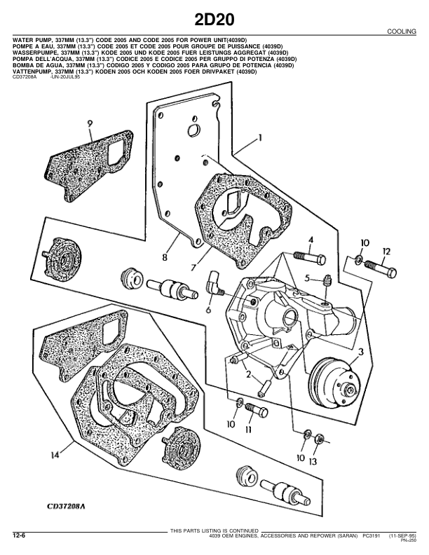 John Deere 4039 Engine Parts Catalog PC3191 - Image 18