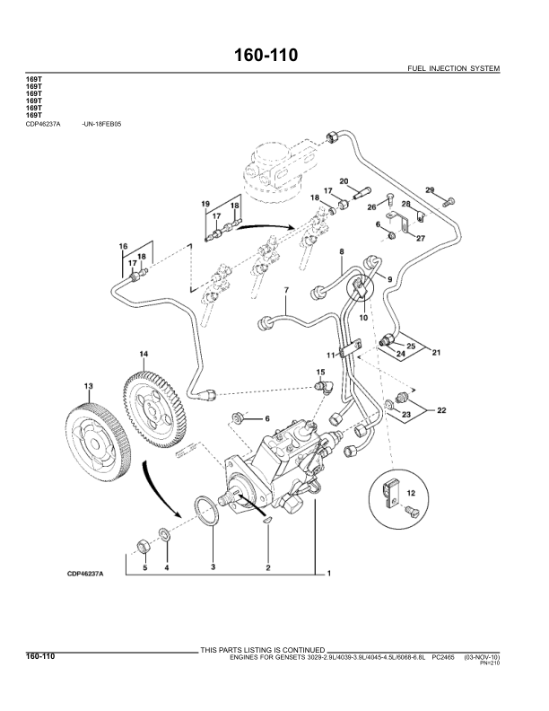 John Deere 4045 3029 6068 TF HF DF Series Engine Parts Catalog PC2465 - Image 19