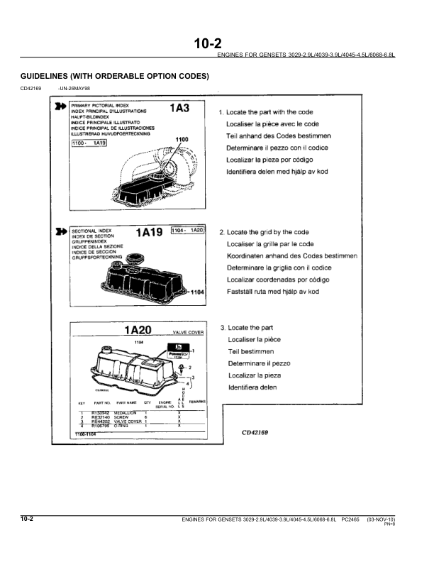 John Deere 4045 3029 6068 TF HF DF Series Engine Parts Catalog PC2465 - Image 5