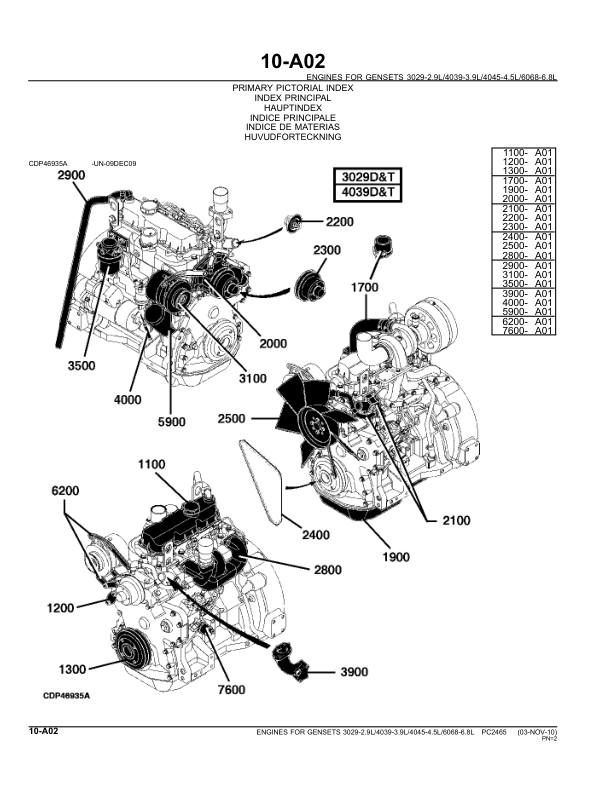 John Deere 4045 3029 6068 TF HF DF Series Engine Parts Catalog PC2465 - Image 14