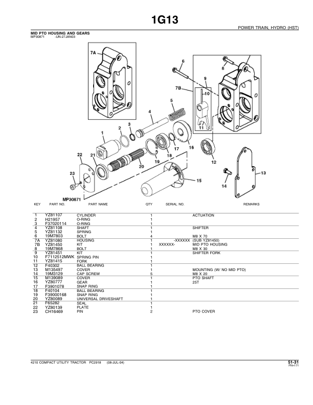 John Deere 4210 Tractor Parts Catalog PC2918 - Image 17