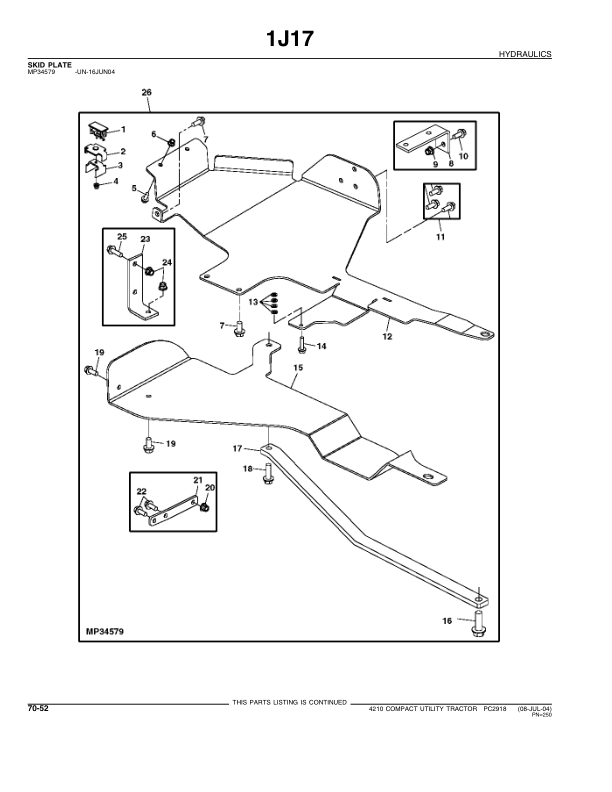 John Deere 4210 Tractor Parts Catalog PC2918 - Image 19