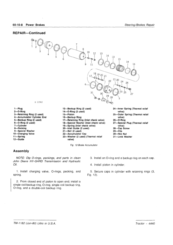 John Deere 4440 Tractor Service Manual TM1182 - Image 15