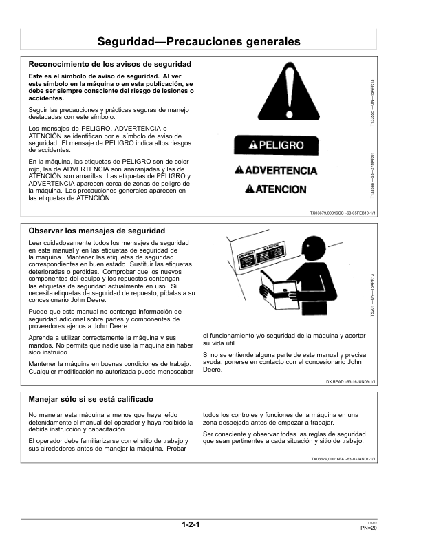John Deere 450J 550J 650J Bulldozer Operators Manual OMT227286-A5 ES - Image 12