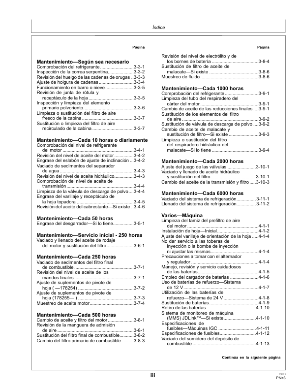 John Deere 450J 550J 650J Bulldozer Operators Manual OMT227286-A5 ES - Image 5