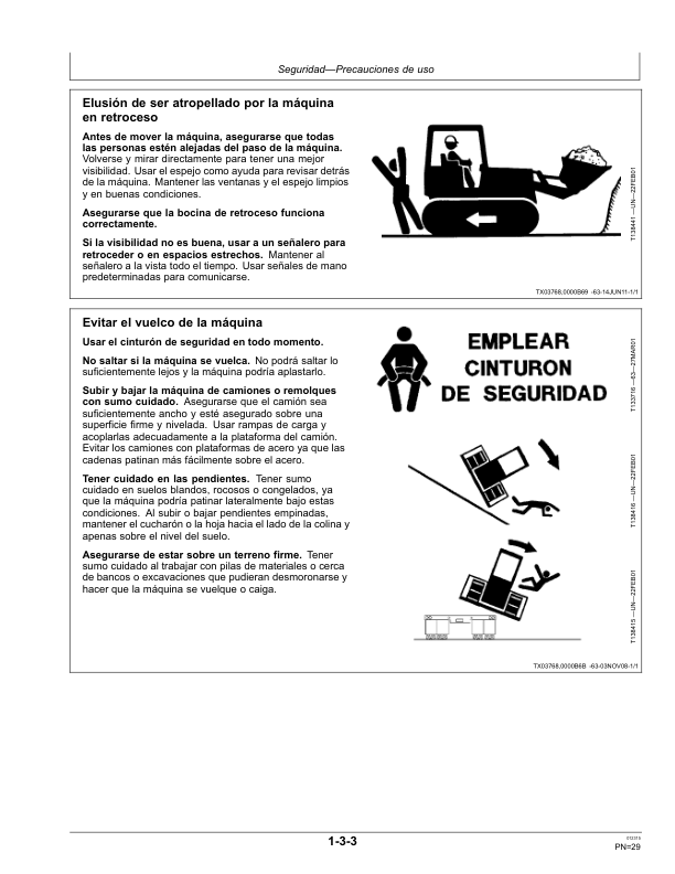 John Deere 450J 550J 650J Bulldozer Operators Manual OMT227286-A5 ES - Image 13