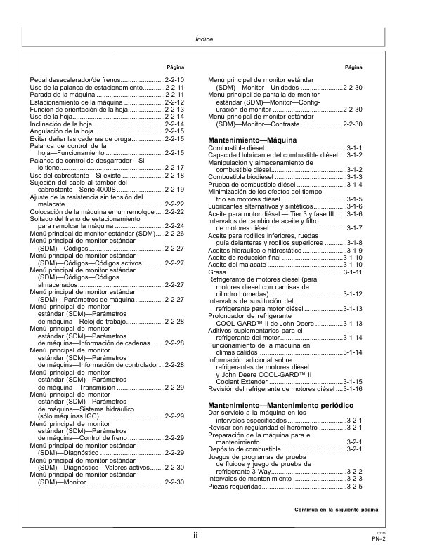 John Deere 450J 550J 650J Bulldozer Operators Manual OMT227286-A5 ES - Image 4