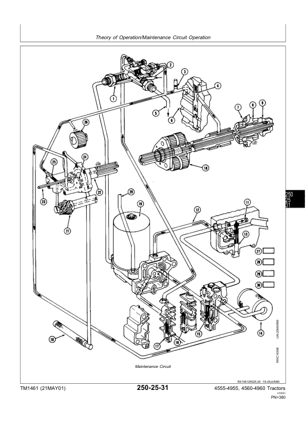 John Deere 4555 4755 4955 4560 4760 4960 Tractor Operation and Test Service Manual TM1461 - Image 7