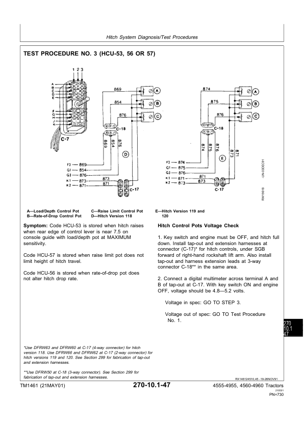 John Deere 4555 4755 4955 4560 4760 4960 Tractor Operation and Test Service Manual TM1461 - Image 12