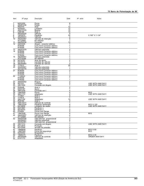 John Deere 4630 Sprayer Parts Catalog PC11756P-15 PT - Image 20